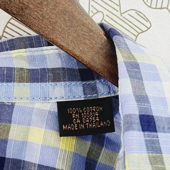 Ben Sherman Button down Long sleeve Plaid Men's XL - Picture 7 of 8